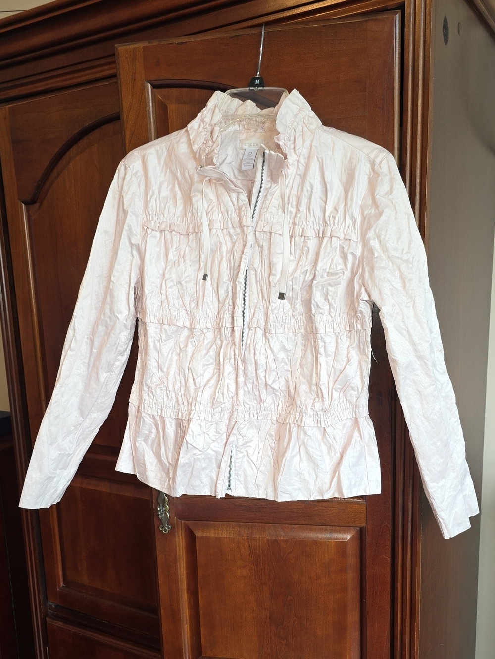 Chico's Ruched Zip-Front Jacket 0